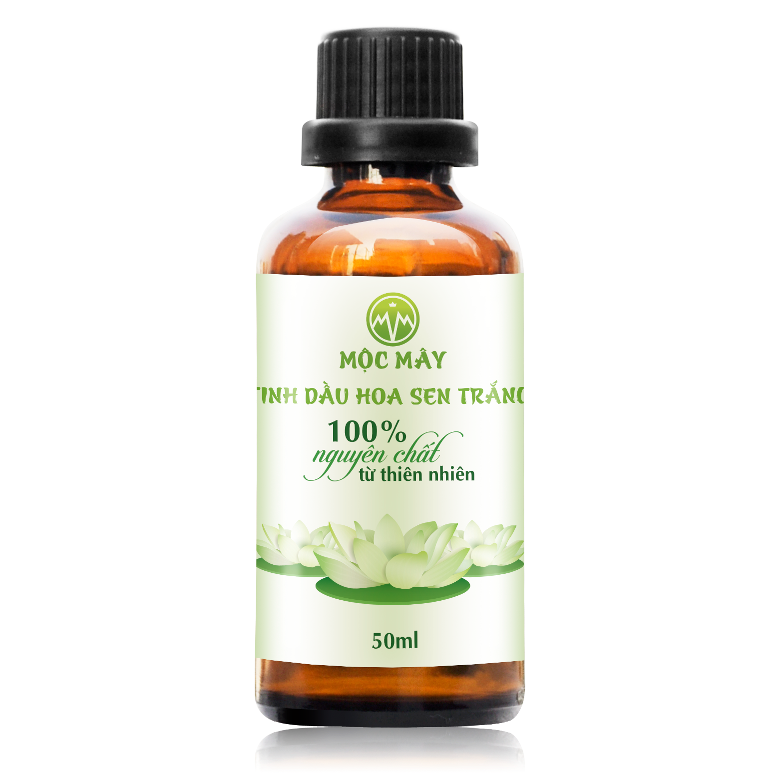 Tinh dầu hoa Sen Trắng 50ml nguyên chất Mộc Mây - tinh dầu nguyên chất từ thiên nhiên xông phòng, thơm phòng, thư giản, đuổi muỗi