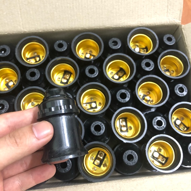 Đui xoáy treo e27 - Đui đèn E27 đuôi xoáy 27mm treo thả thông dụng