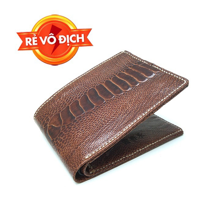Bóp ví da đà điểu ruby luxury rls-vdb tặng kèm 6 lưỡi dao cạo râu kép trị giá 60.000 đ