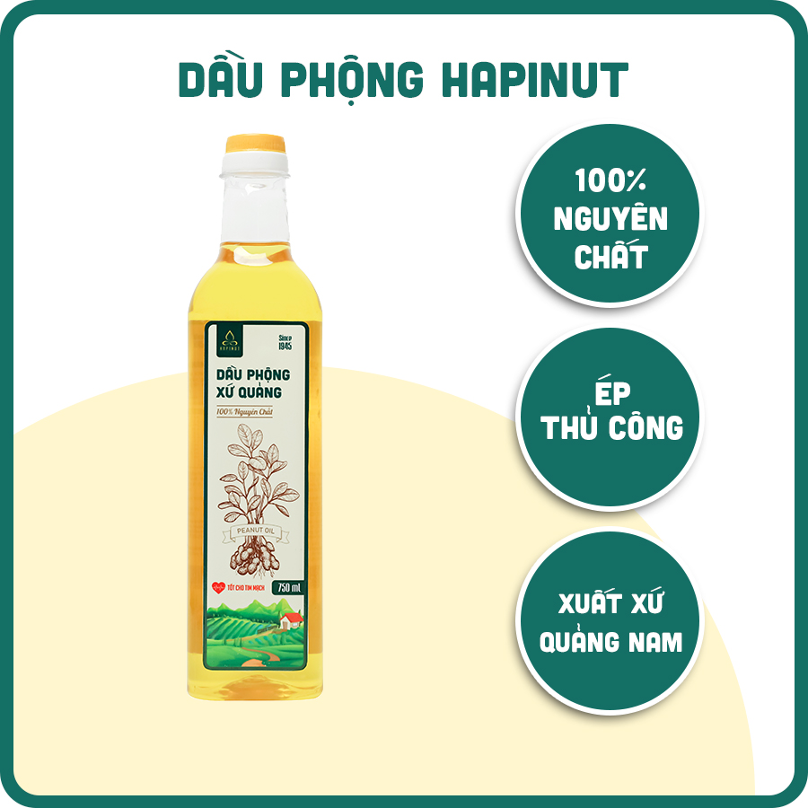 Dầu đậu phộng Quảng Nam HAPINUT