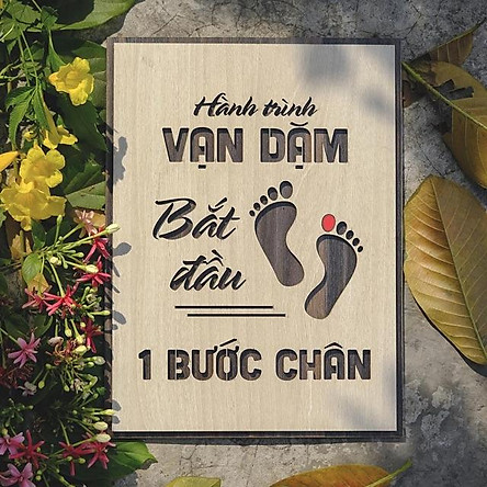 Tranh gỗ văn phòng - Hành trình vạn dặm bắt đầu từ 1 bước chân . Xưởng tranh Habu