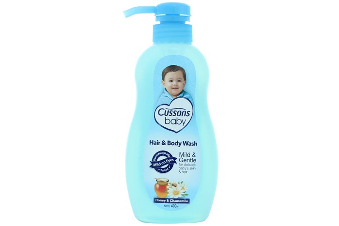 Sữa tắm gội toàn thân cho bé Cussons Baby Mild & Gentle 400ml