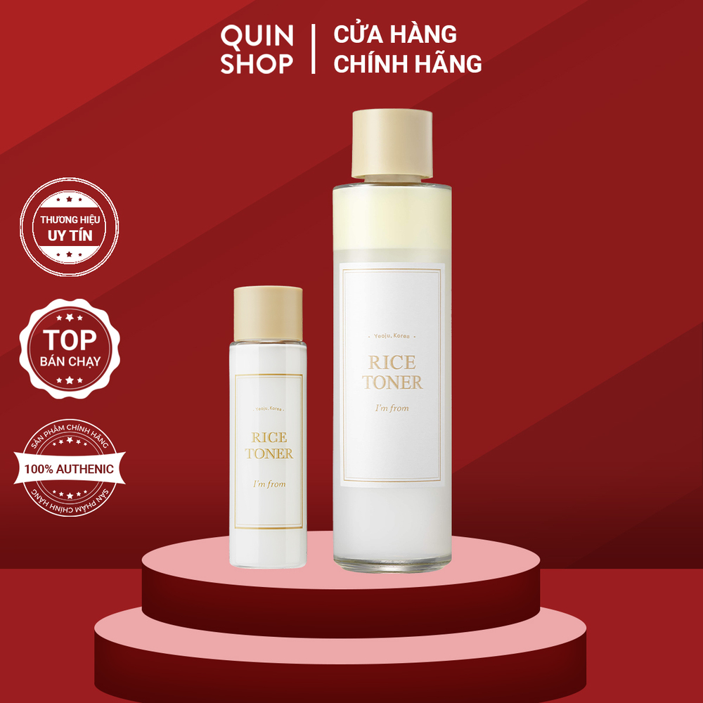 Nước hoa hồng dưỡng sáng da gạo tươi i'm from rice toner