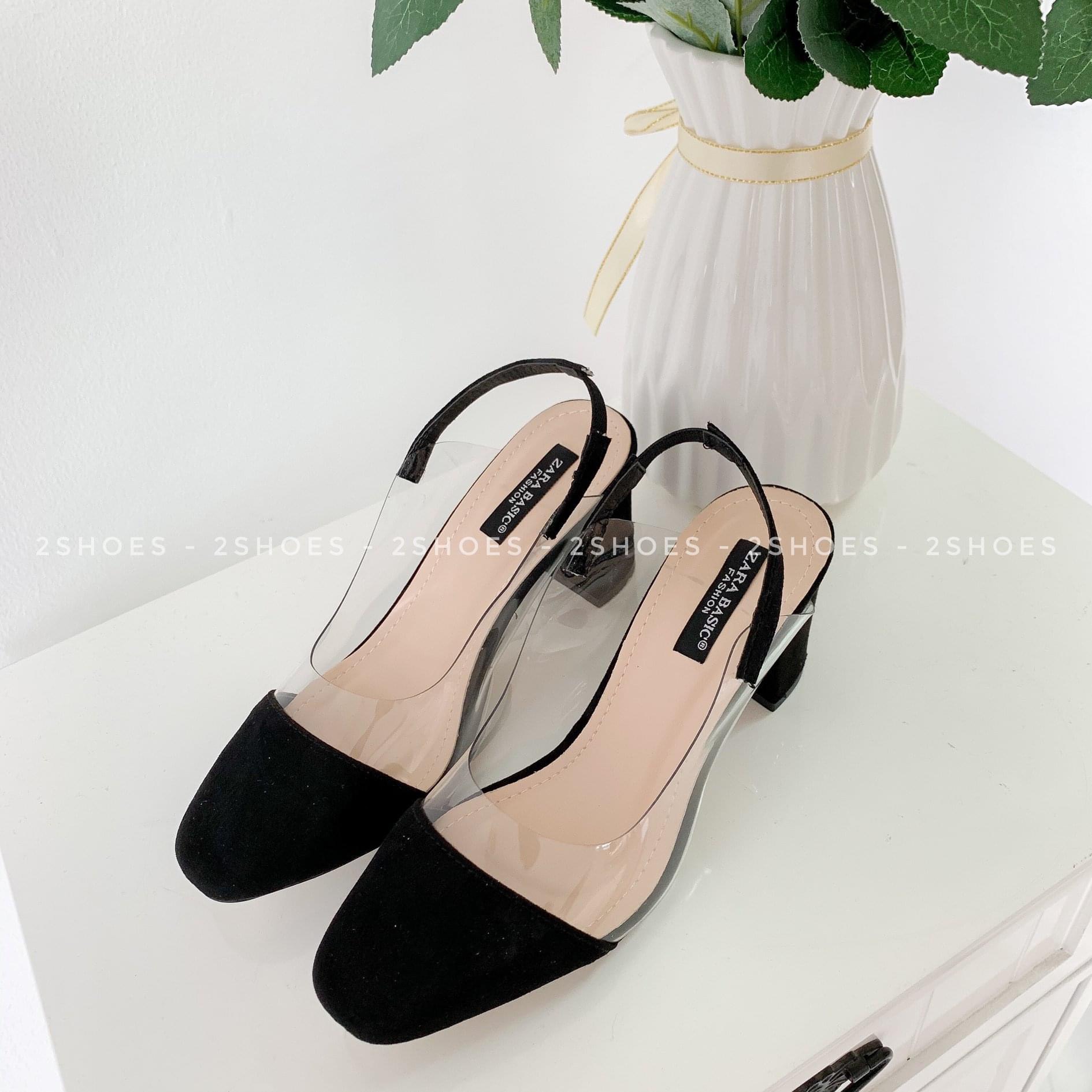 (ẢNH THẬT) Guốc Nữ Gót 6p viền trong quai hậu kiểu dáng hàn quốc