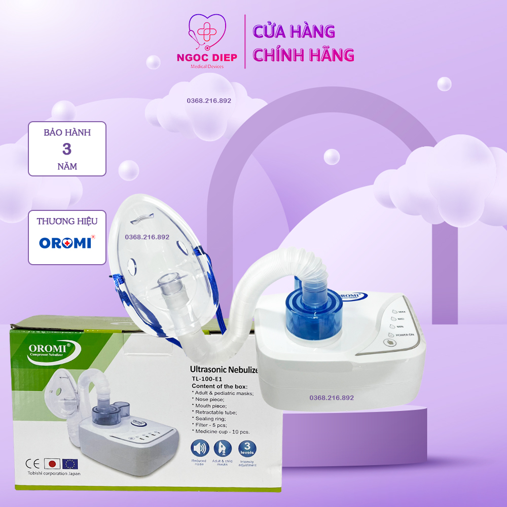 Máy xông khí dung oromi tl-100-e1 - máy khí dung siêu âm - hàng chính hãng