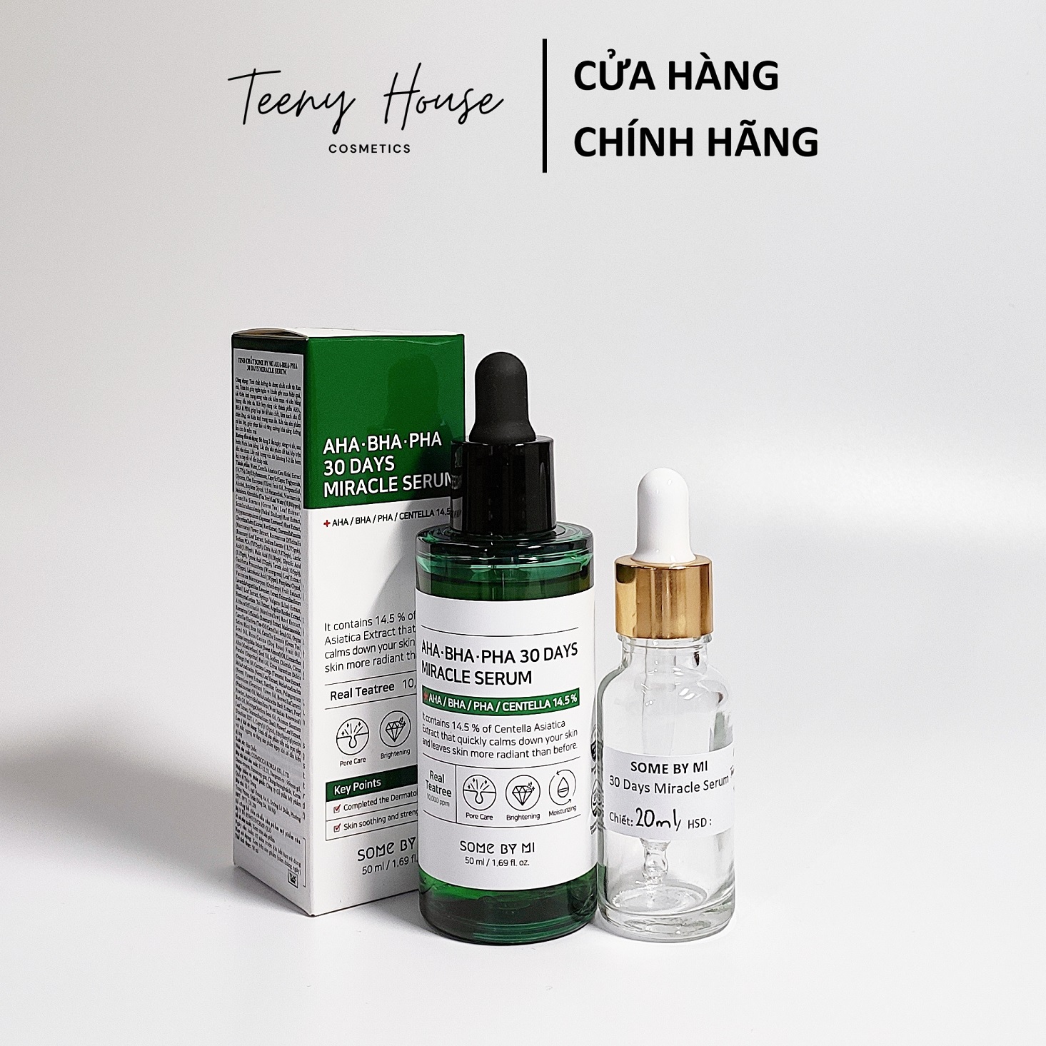 [Chiết - Gốc] Serum chân ái cho da dầu mụn SOME BY MI AHA BHA PHA 30 Days Miracle