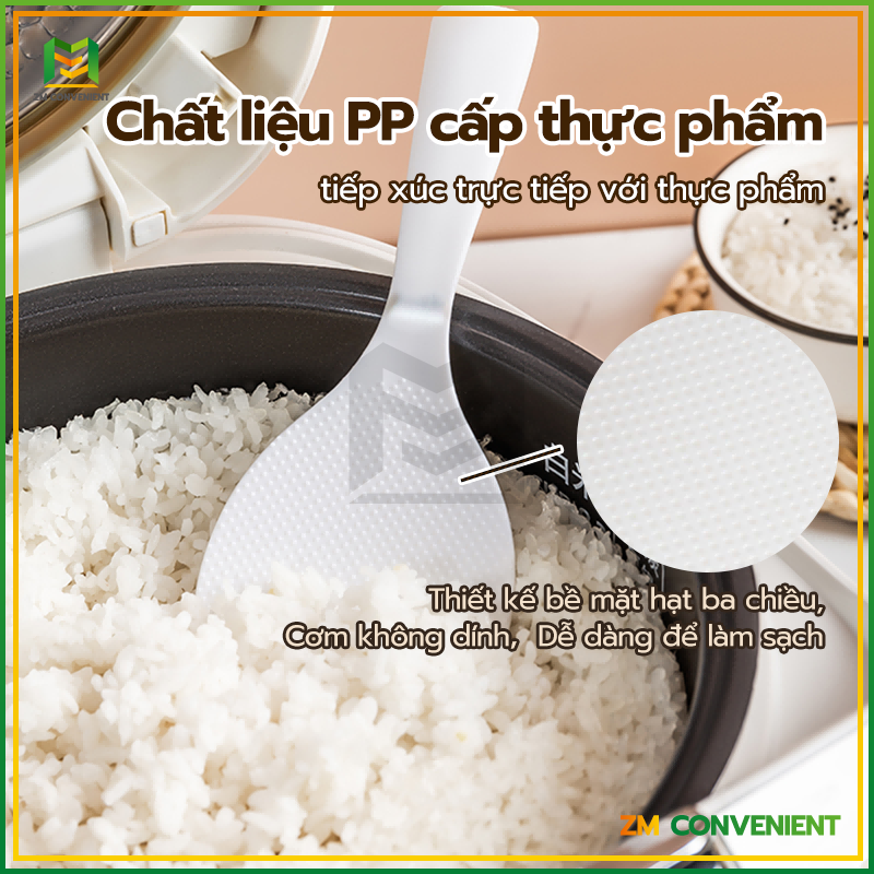 Thìa cơm,Muỗng Xới Cơm Chống Dính,Thìa cơm nhựa chống dính,Thìa môi xới cơm cao cấp, an toàn chịu nhiệt, Có sẵn trong ba màu sắc