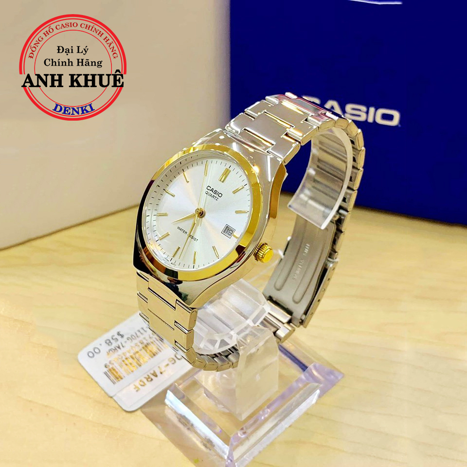 Đồng hồ nữ dây kim loại casio standard anh khuê ltp-1170g-7ardf có lịch ngày