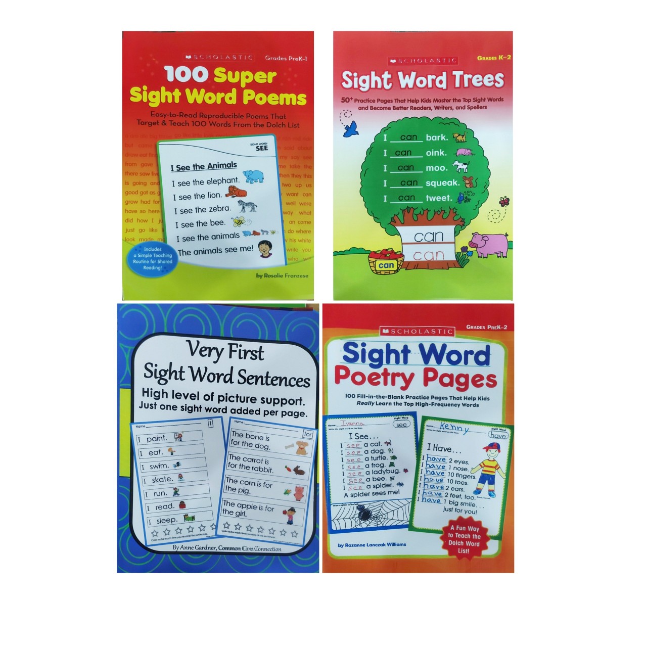 Tặng kèm file nghe - Bộ sight word 4 cuốn
