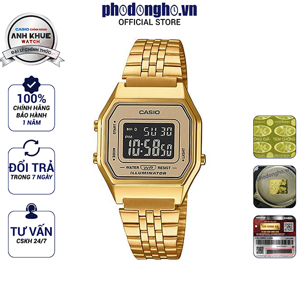Đồng hồ nữ casio anh khuê la680wga-9bdf