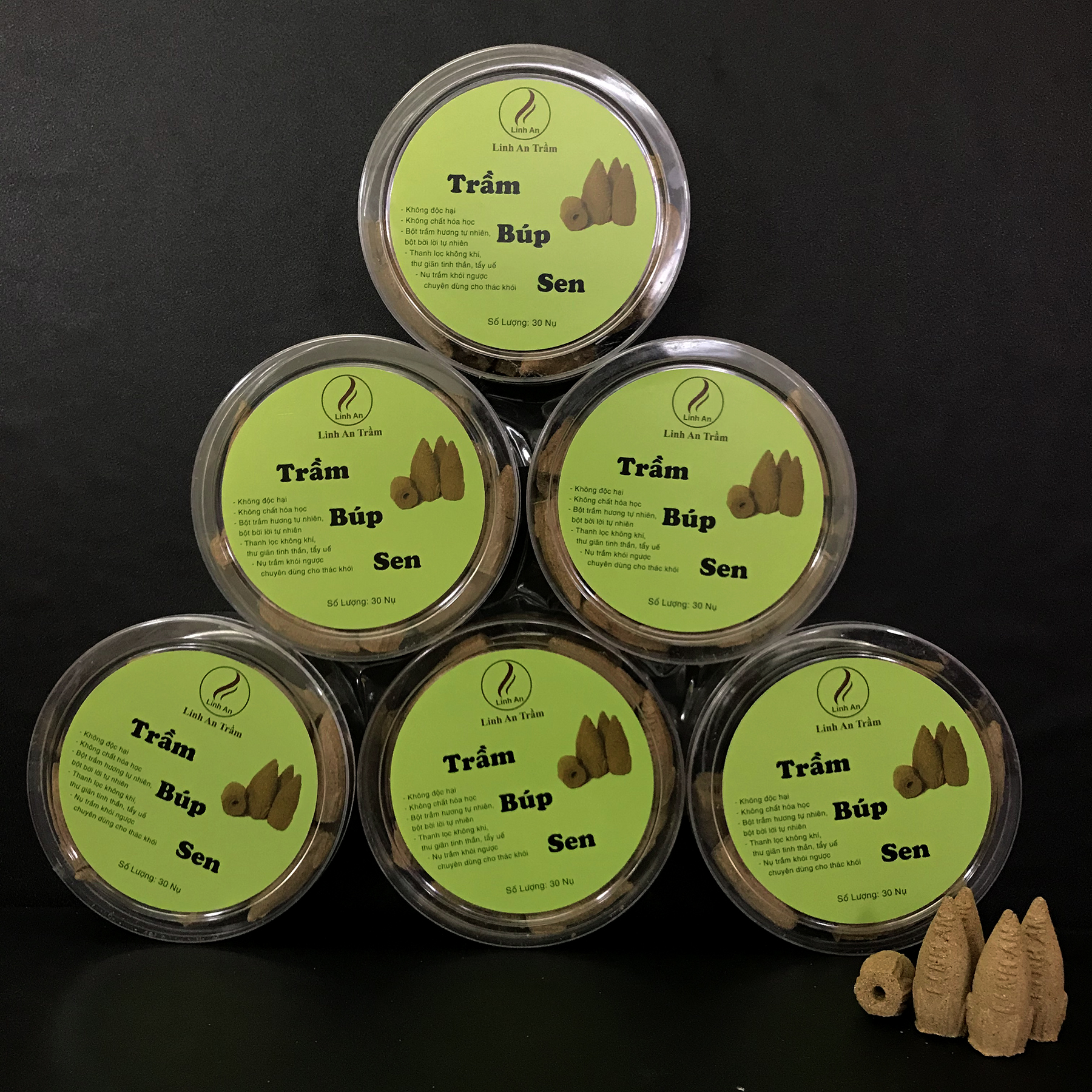 NỤ TRẦM HƯƠNG BÚP SEN Khói Ngược Trầm Việt Tự Nhiên Linh An