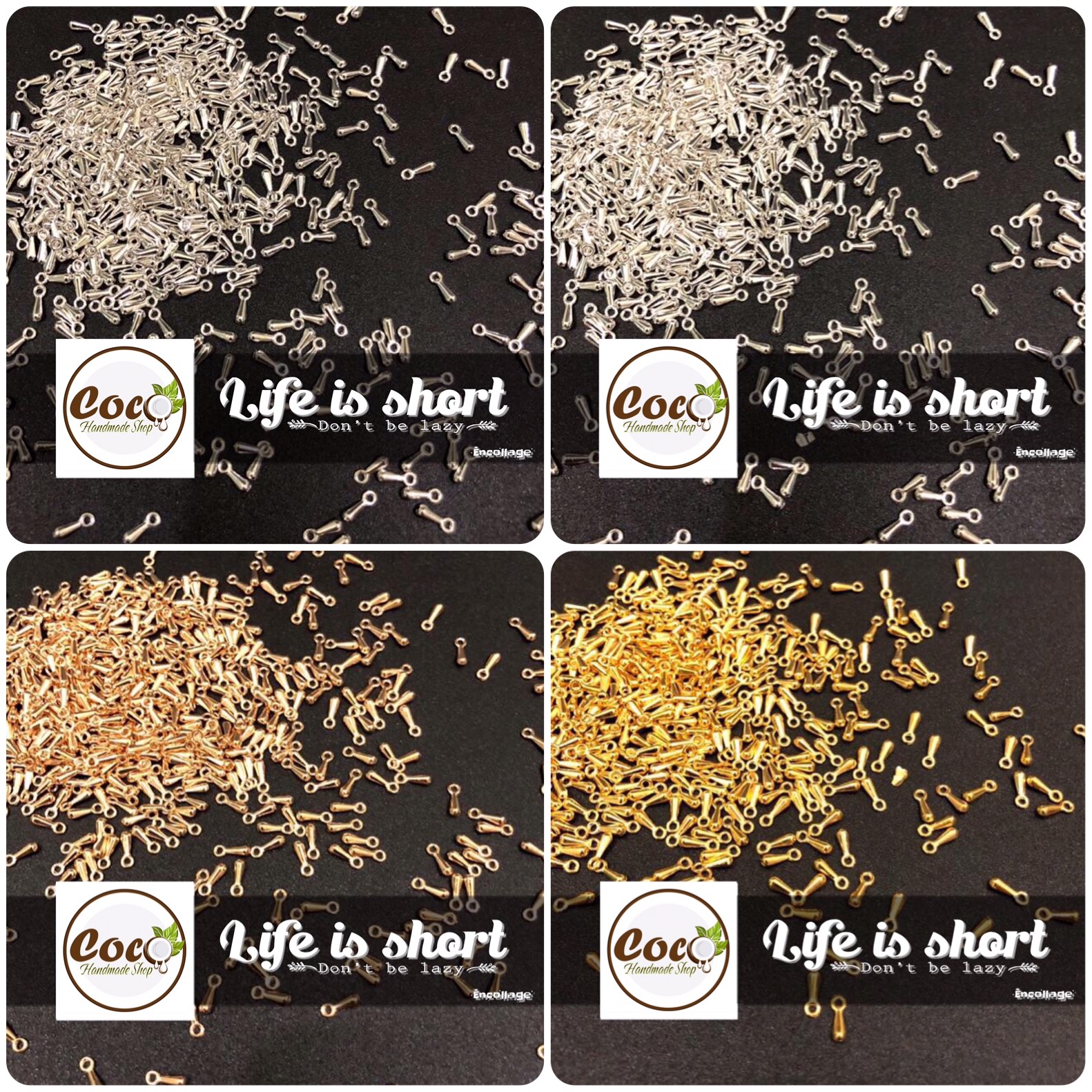 Hạt Treo Hình Giọt Nước Làm Trang Sức Handmade