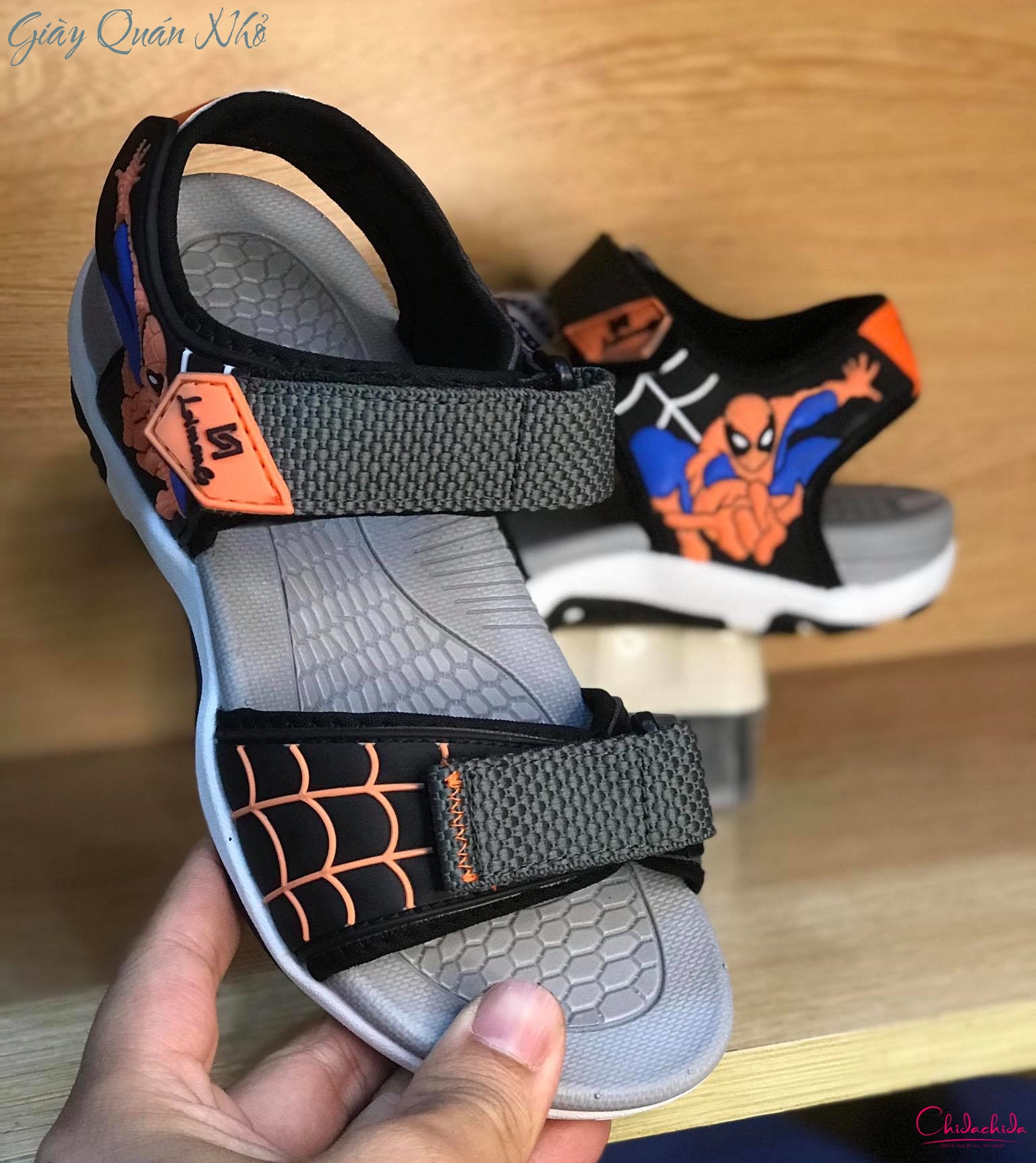 Xăng đan Limen 2030 cho bé trai từ 6 tới 10 tuổi; bền, đẹp, êm, không trơn; size 32-37 (4 màu)