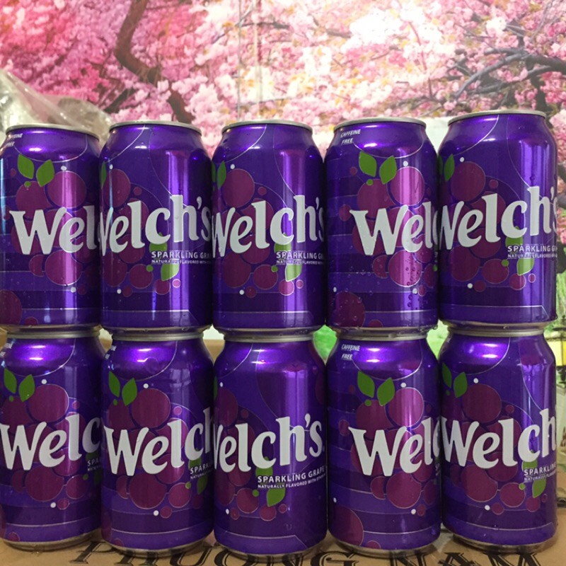 Nước ngọt nho Welch thùng 12 lon 355ml của Mỹ