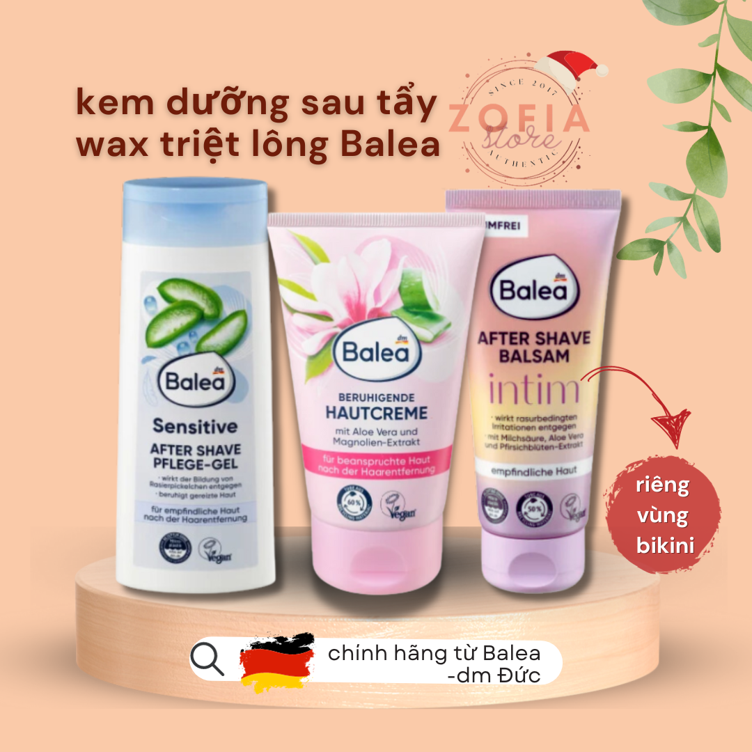 [Che tên] Kem dưỡng sau tẩy lông Balea