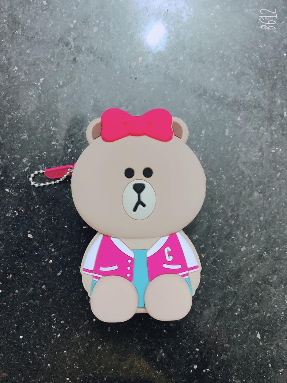 Túi gấu mini silicon