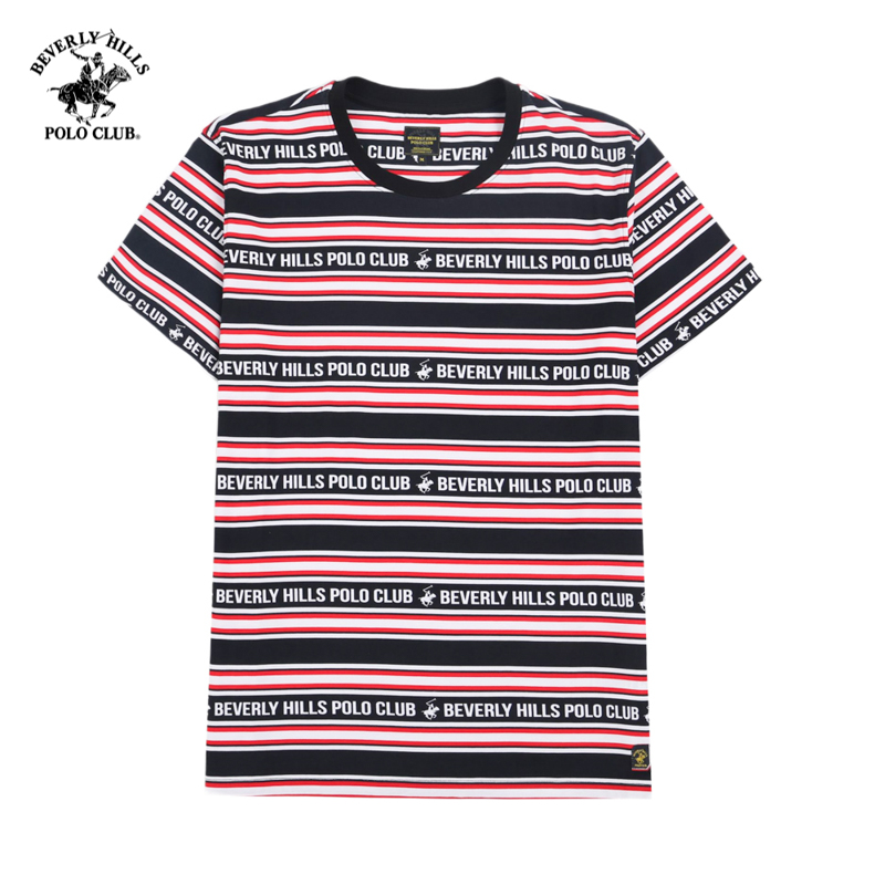 Beverly Hills Polo Club - Áo thun Ngắn tay Nam Regular Fit Đen BK- BHPC TSMRSW21TL062