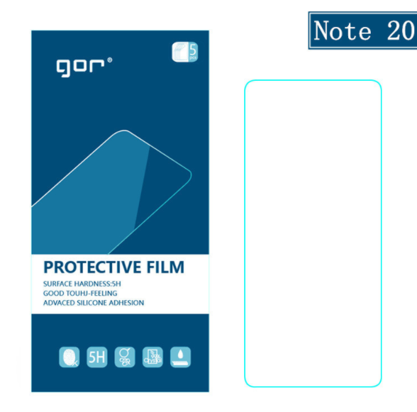 Bộ 5 film dán dẻo Gor cho Galaxy Note 20