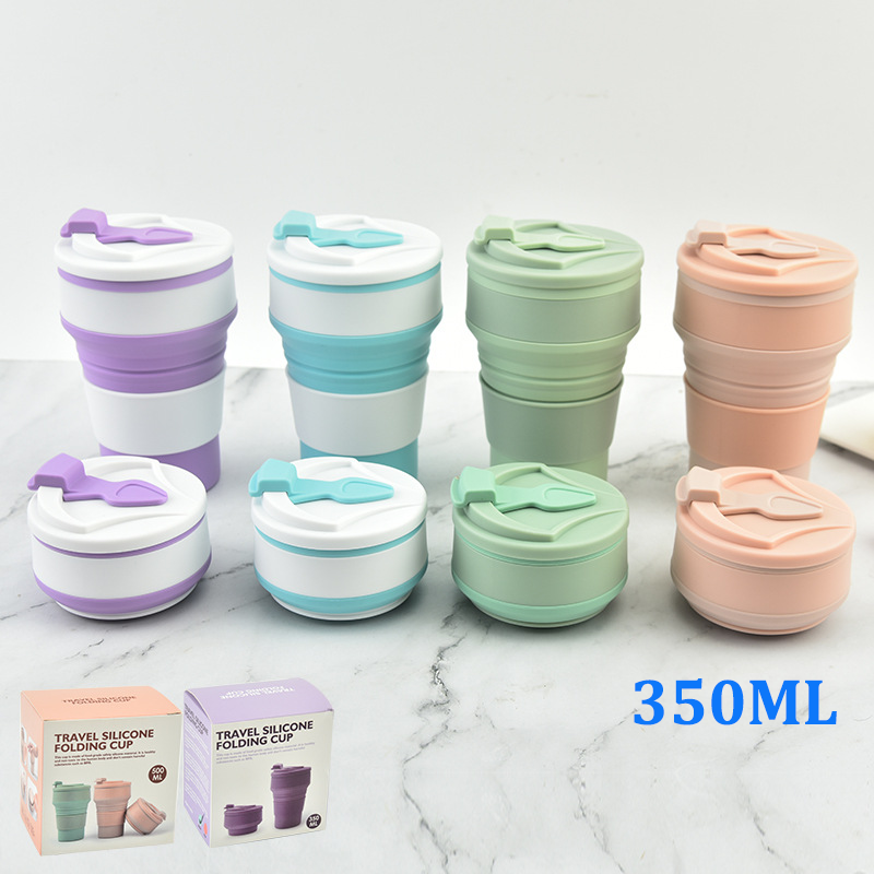 Ly uống nước gấp gọn 350ml mang đi du lịch-ht