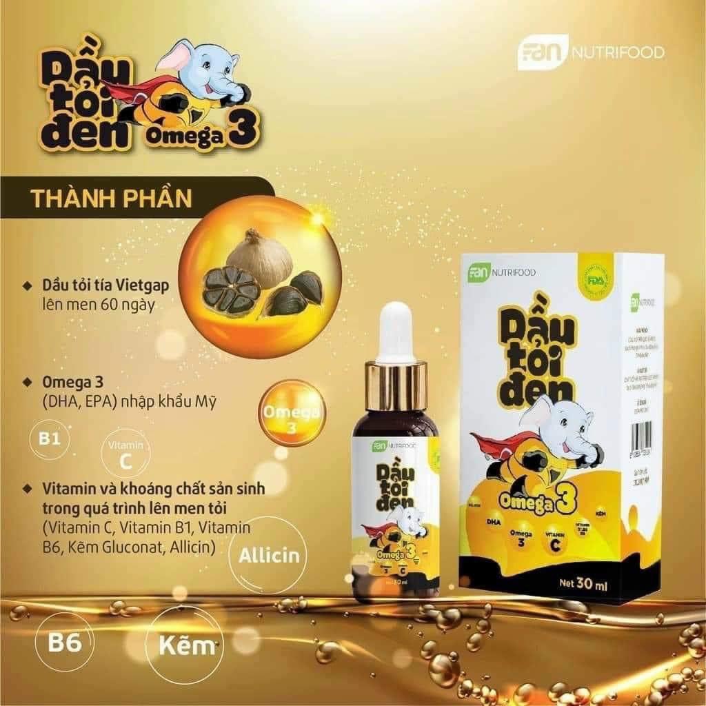 Dầu tỏi đen Omega 3