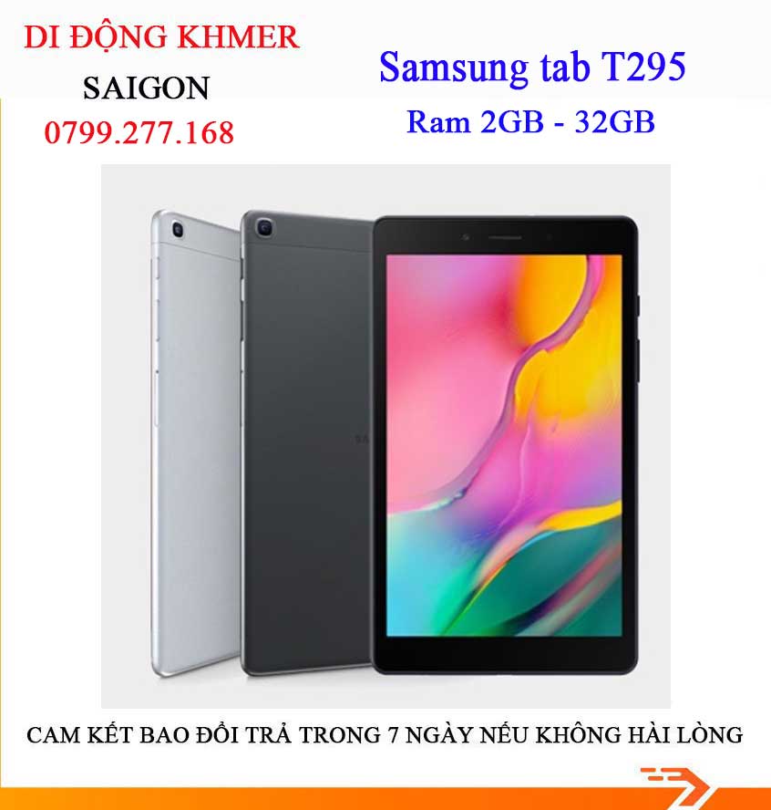 Máy tính bảng samsung tab t295 ram 2gb bộ nhớ 32gb android 11 sim 4g máy đẹp 99