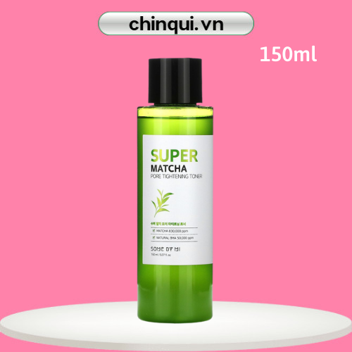 Nước Hoa Hồng Some By Mi Hỗ Trợ Se Khít Lỗ Chân Lông 150ml Super Matcha Pore Tightening Toner