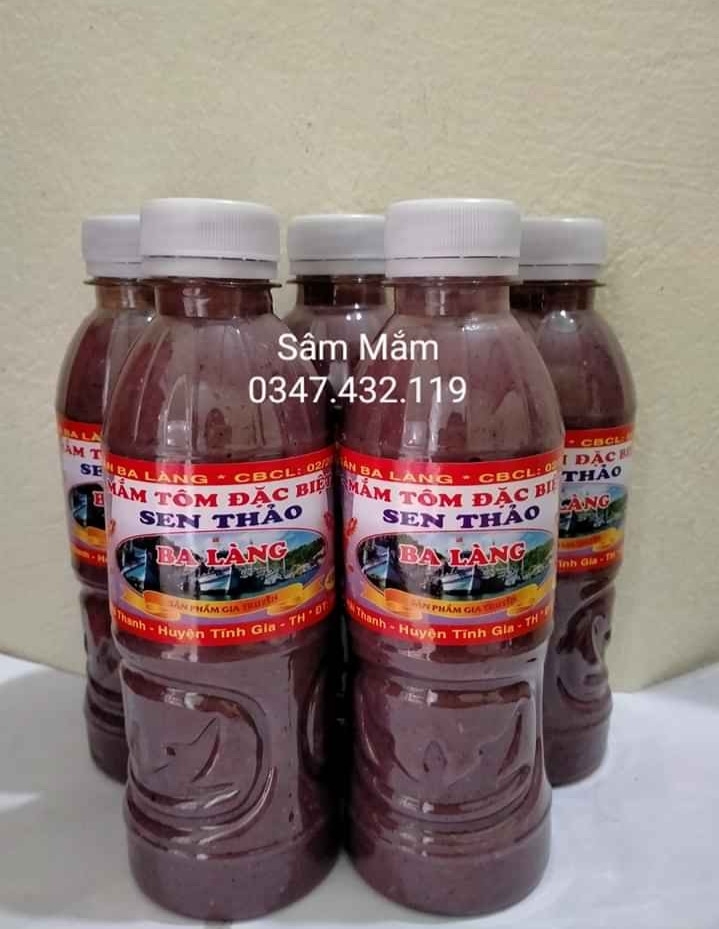 Combo 5 chai Mắm tôm đặc sản Ba Làng - Thanh Hoá