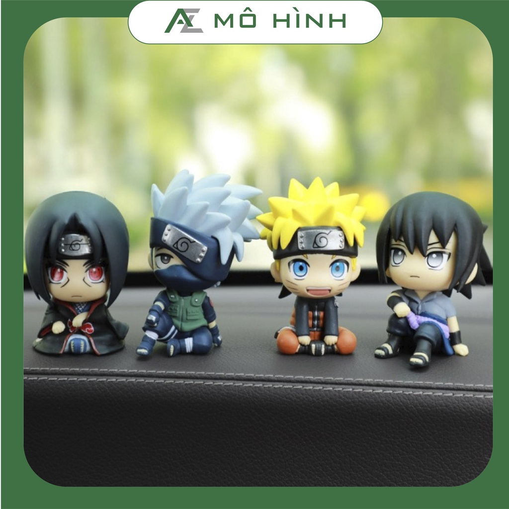 Mô hình Naruto chibi cao 9cm cute đáng yêu mô hình anime Sasuke Kakashi Itachi decor trang trí siêu đẹp figure anime