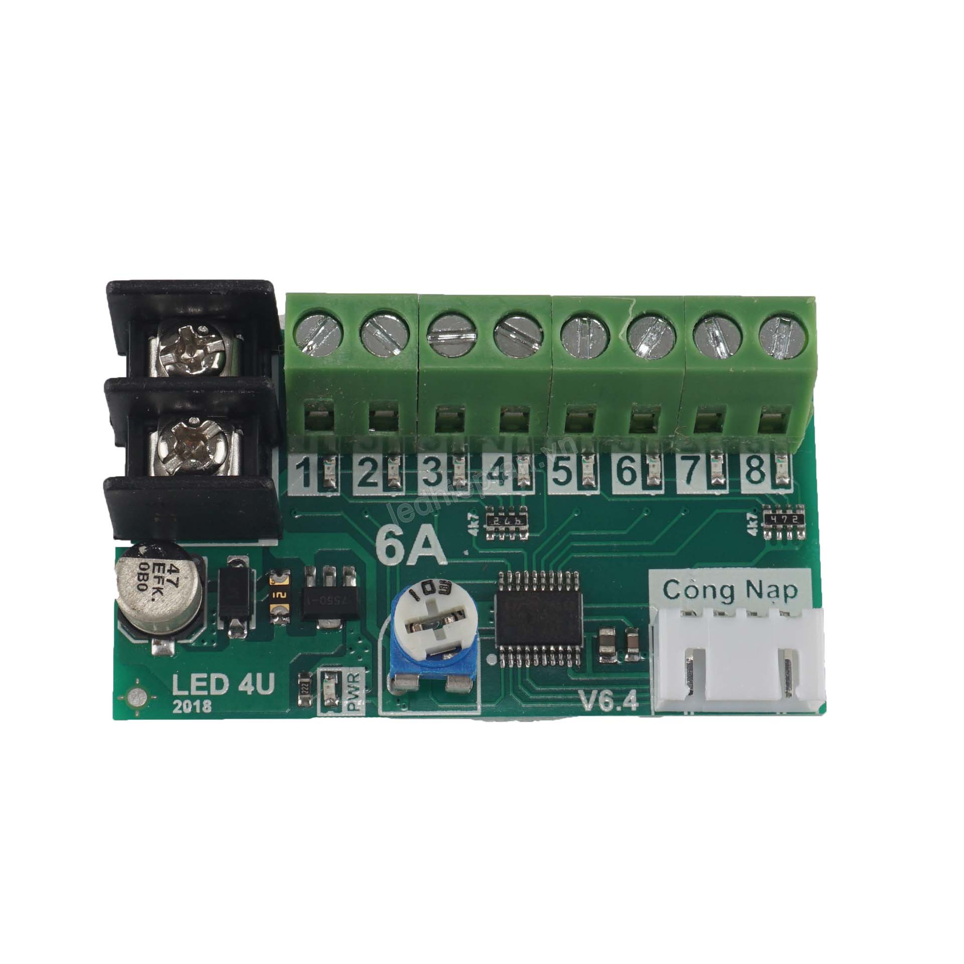Mạch điều khiển led vẫy 8 kênh 6a