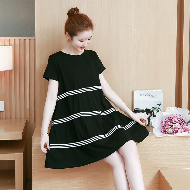 Váy bầu thiết kế Bana, váy nữ trẻ trung chất cotton mềm mát V144