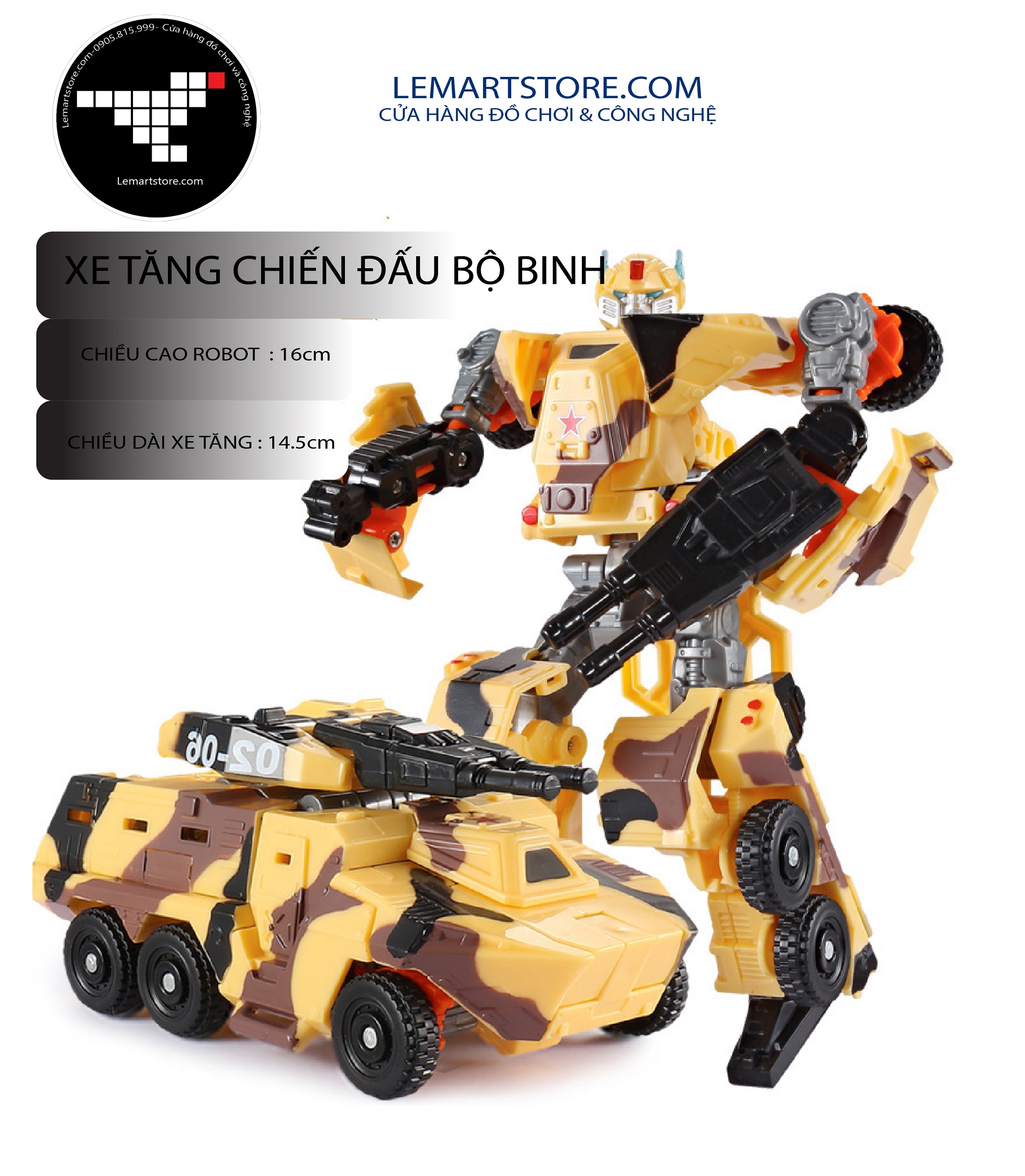 Xe chiến đấu biến hình thành người máy robot