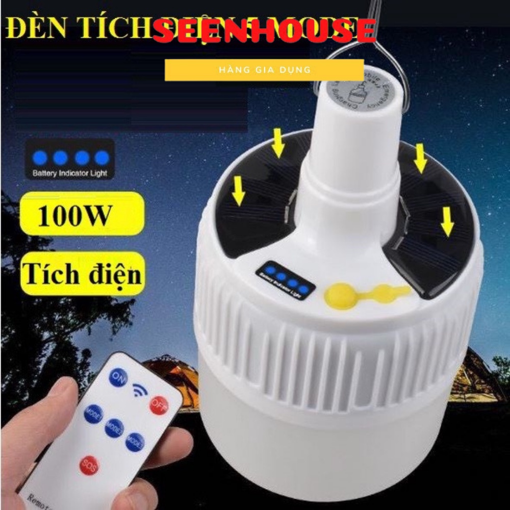 Bóng Đèn Tích Điện 100W Có Điều Khiển Từ Xa