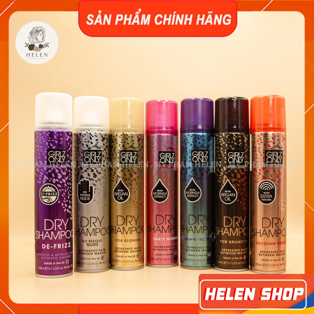 Dầu gội khô girlz only đủ mùi - size 100ml 200ml