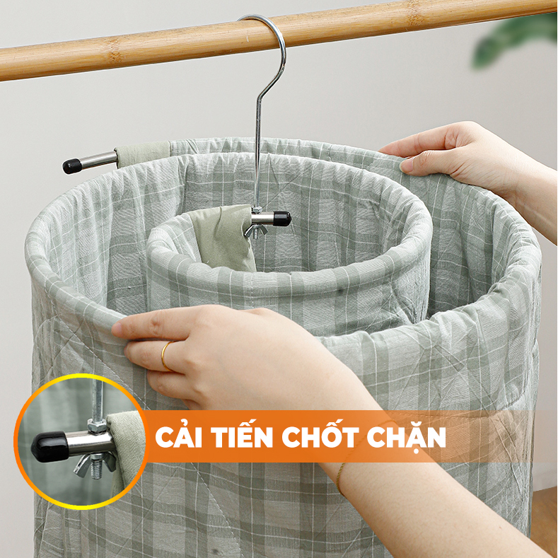 Móc tròn xoắn ốc phơi khăn, phơi chăn lớn vô cùng tiện lợi