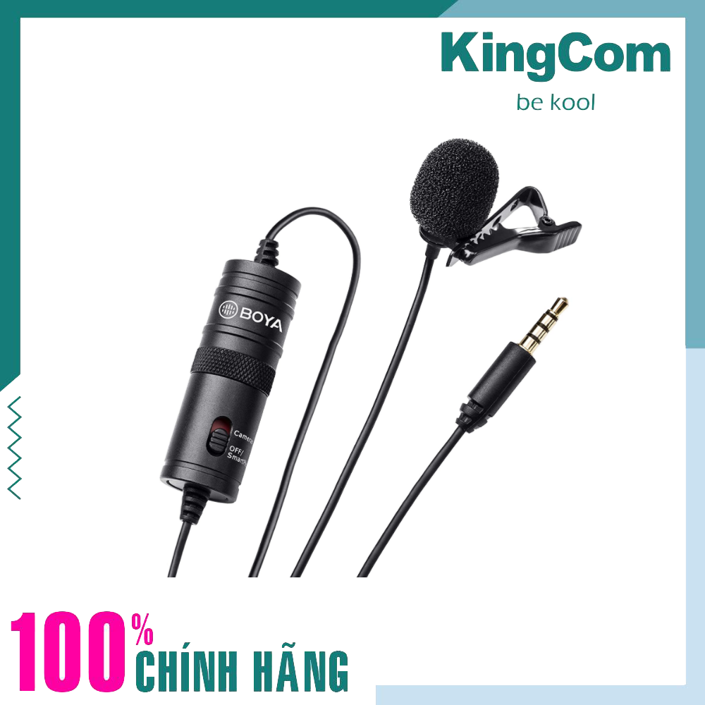 Micro thu âm cài áo BOYA Lavalier, Smartphone and GoPro Mic- BY-M1 (FB201)