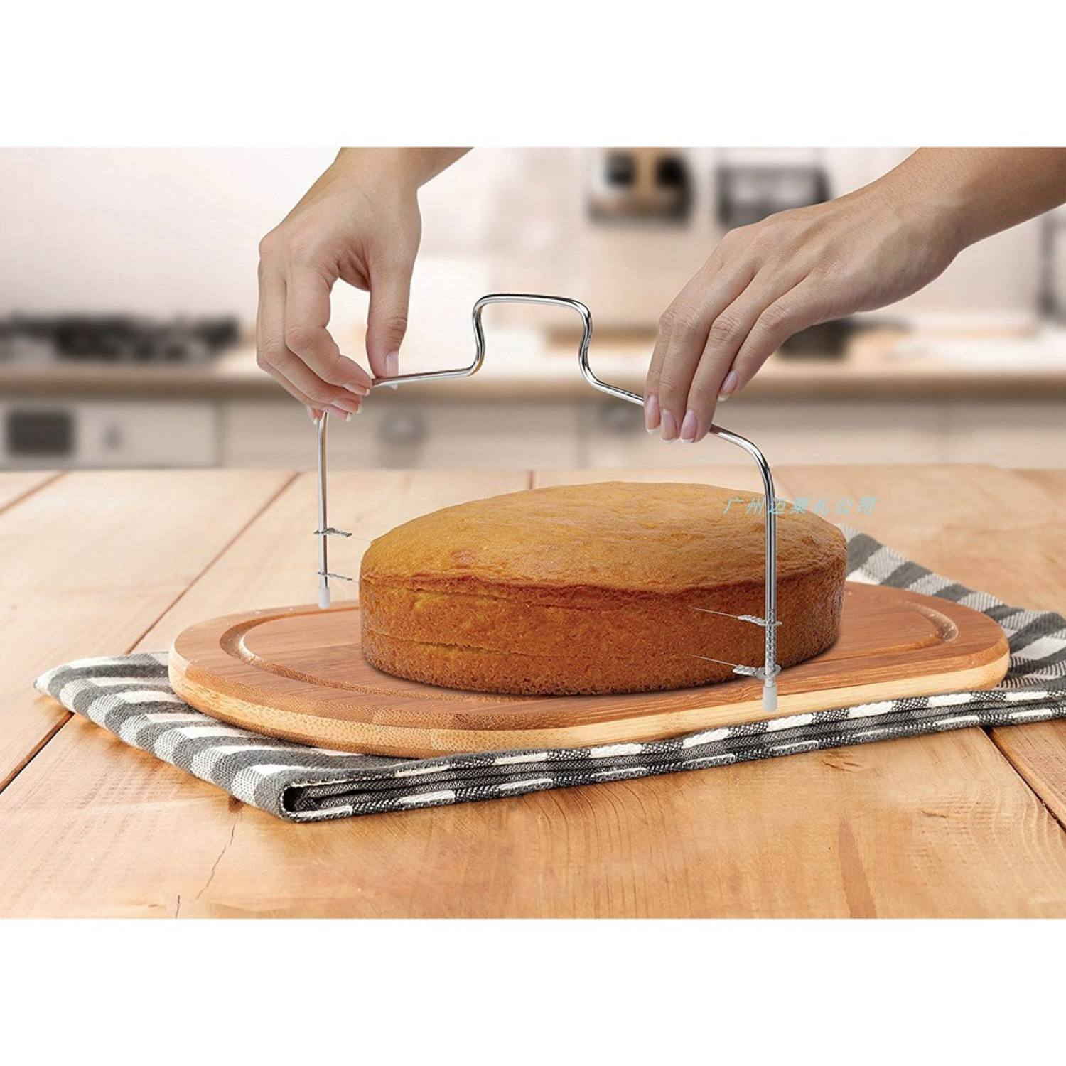 Cưa cắt bánh gato 2 lưỡi dụng cụ làm bánh 32cm cuagato320