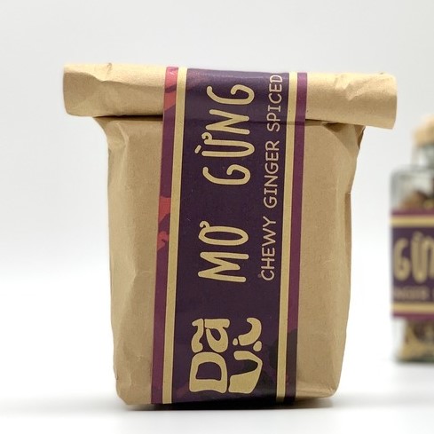 Gói ô mai mơ gừng dẻo không hạt 300gr dã vị