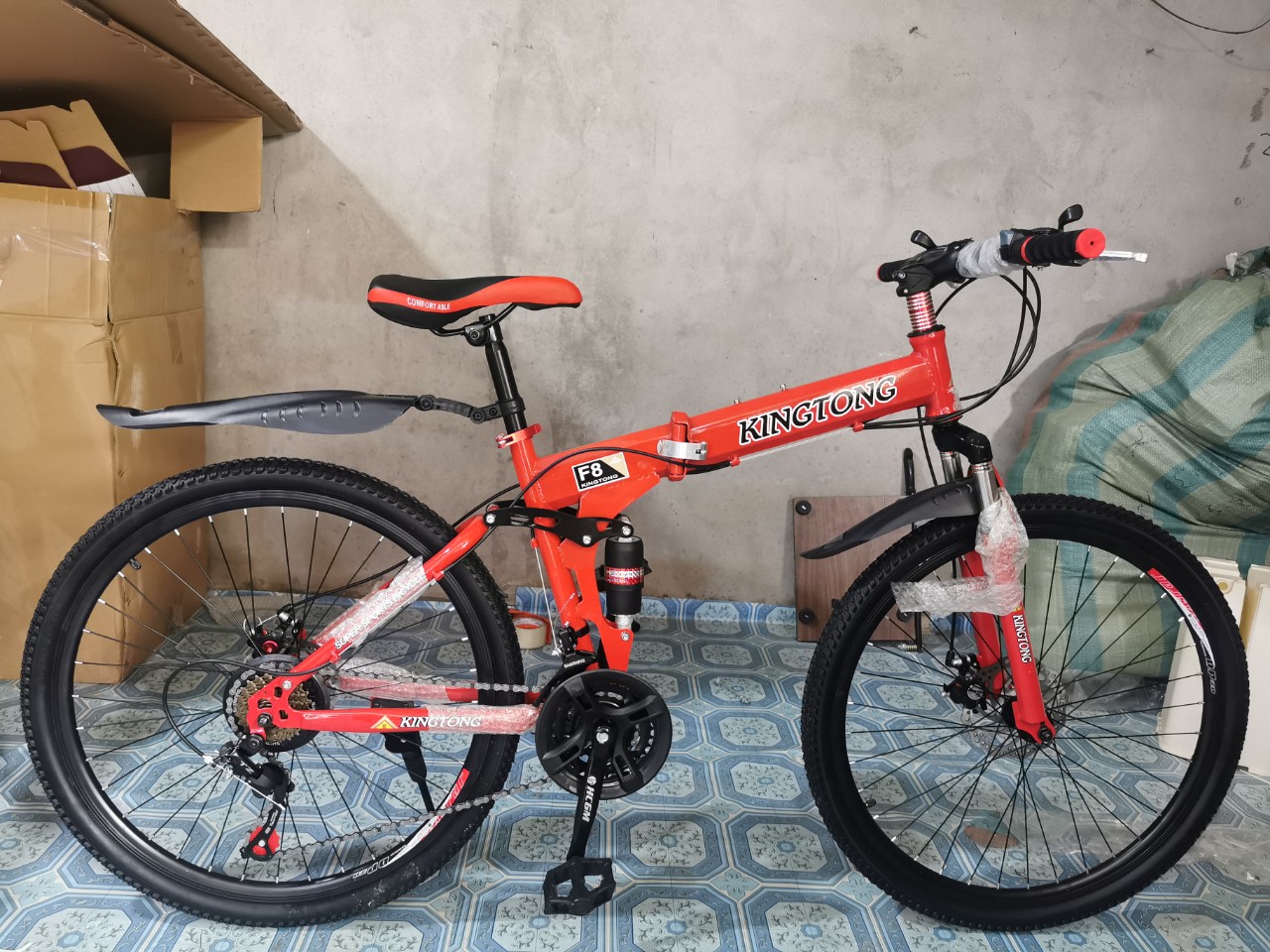 Xe đạp gấp thể thao địa hình - bánh căm