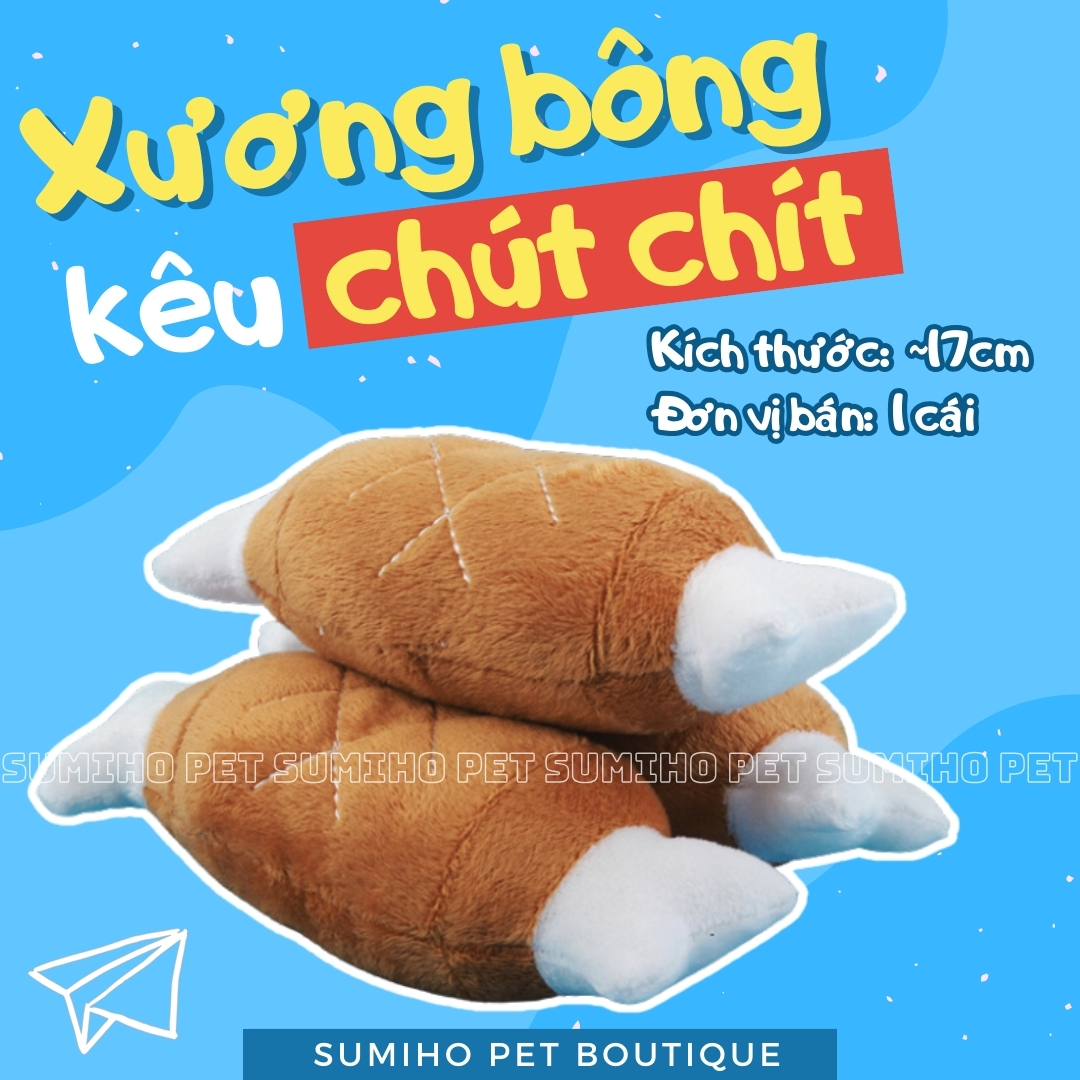 Đồ chơi tương tác với thú cưng Sumiho – Xương bông kêu chút chít