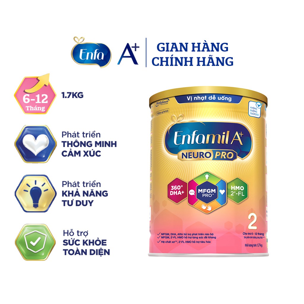 Sữa enfamil a+ số 2 ------ 1,7kg