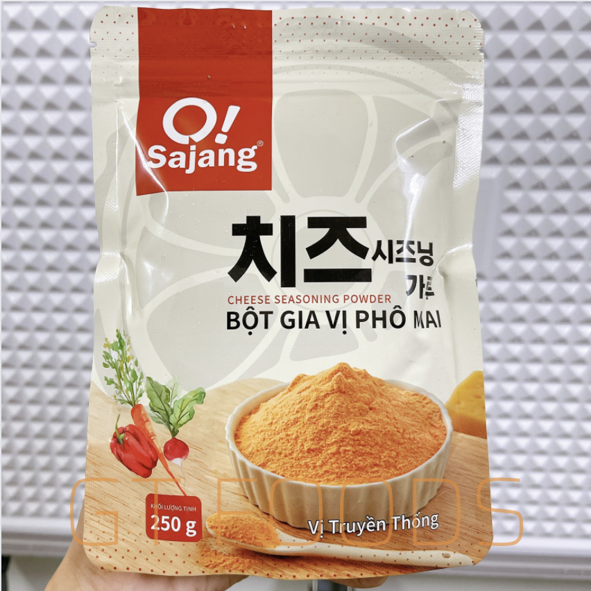 Bột phô mai lắc Hàn Quốc Osajang thơm béo (250g/gói) - Ship 2h HCM - ăn vặt, khoai tây lắc phô mai, tokbokki, gà lắc phô mai, phô mai lắc,