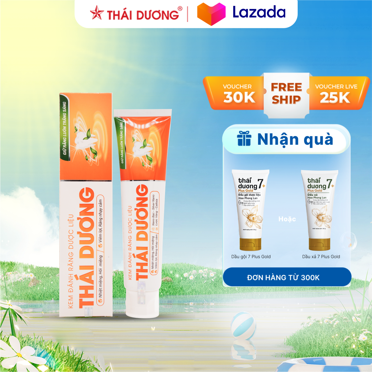 Kem Đánh Răng Dược Liệu Thái Dương 150GR - Sao Thái Dương
