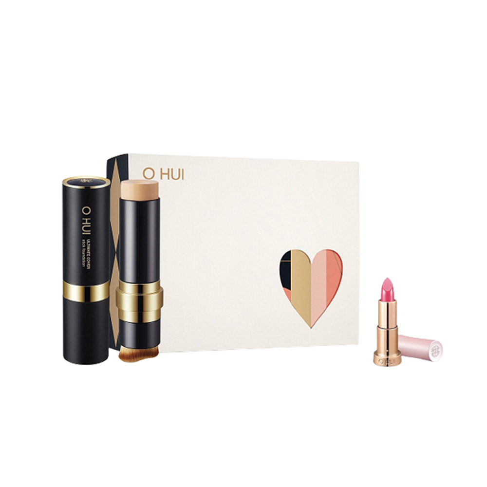 Set Kem Nền Chống Nắng Che Khuyết Điểm Ohui Ultimate Cover Stick Foundation Special Set Spf50+/pa+++ 2 Sản Phẩm