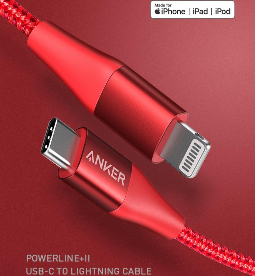 Cáp sạc iphone anker powerline+ ii usb c to lightning dài 1.8m
