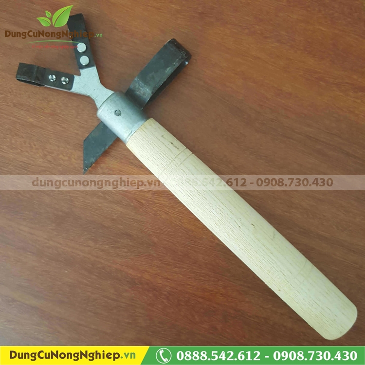 Dụng cụ khoanh cắt vỏ cây cán gỗ