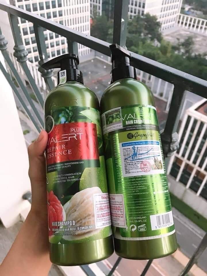Cặp Dầu Gội Xả Grapefruit Valert Plus Bưởi Trị Rụng Tóc Cao Cấp