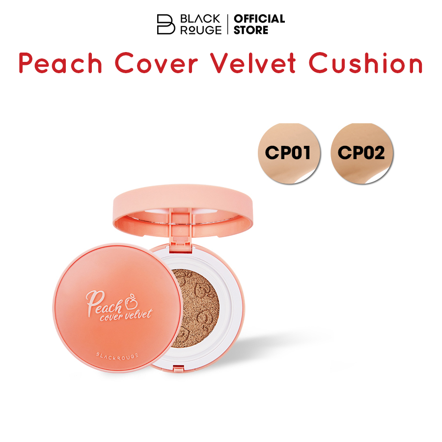 Phấn nước Black Rouge Hương Đào Peach Cover Velvet Cushion 98.6g