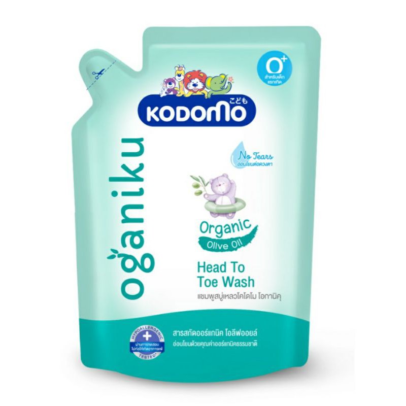 [HCM]Dầu tắm gội trẻ em Kodomo Head to toe Oganiku 380ml