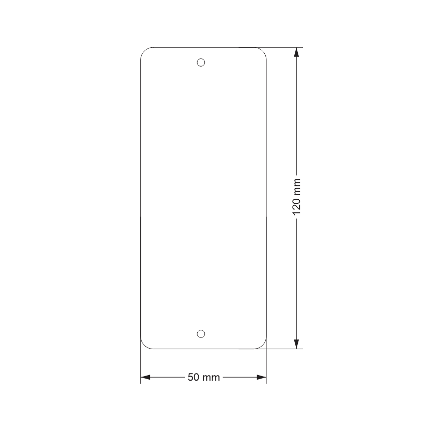 Phôi gỗ hình chữ nhật size 12x5cm, lỗ 3mm đối xứng chưa hoàn thiện, trang trí hoặc làm thẻ quà tặng của riêng bạn.