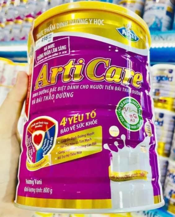 Sữa Arti Care 800gr - Dành cho người tiểu đường - NPP chính hãng